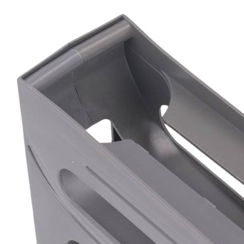 Automatic RollDown Refrigerator Tier Egg Rolling Dispenser, Holds up to 30 eggs, Holder for Fridge Storage - Gray,White