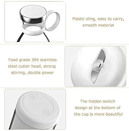 Portable Juice Blender, Juice Maker, Fruit Juicer Machine Electric, USB Rechargeable Personal Size Mini Juicer Grinder, Shakes and Smoothies (Regular)