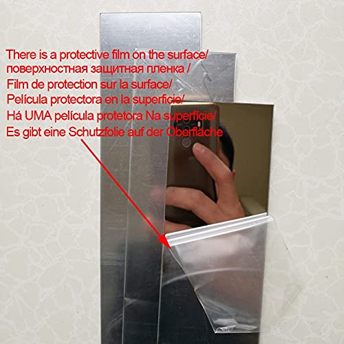 10pcs/Mirror Lines Acrylic 3D Wall Sticker Living Room Home Decoration Self-Adhesive Ceiling Waist Line Dining Room Wall Decoration