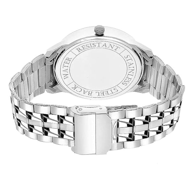 Metal Chain Analog Wrist Watch for Men & Woman (Dial-Black)