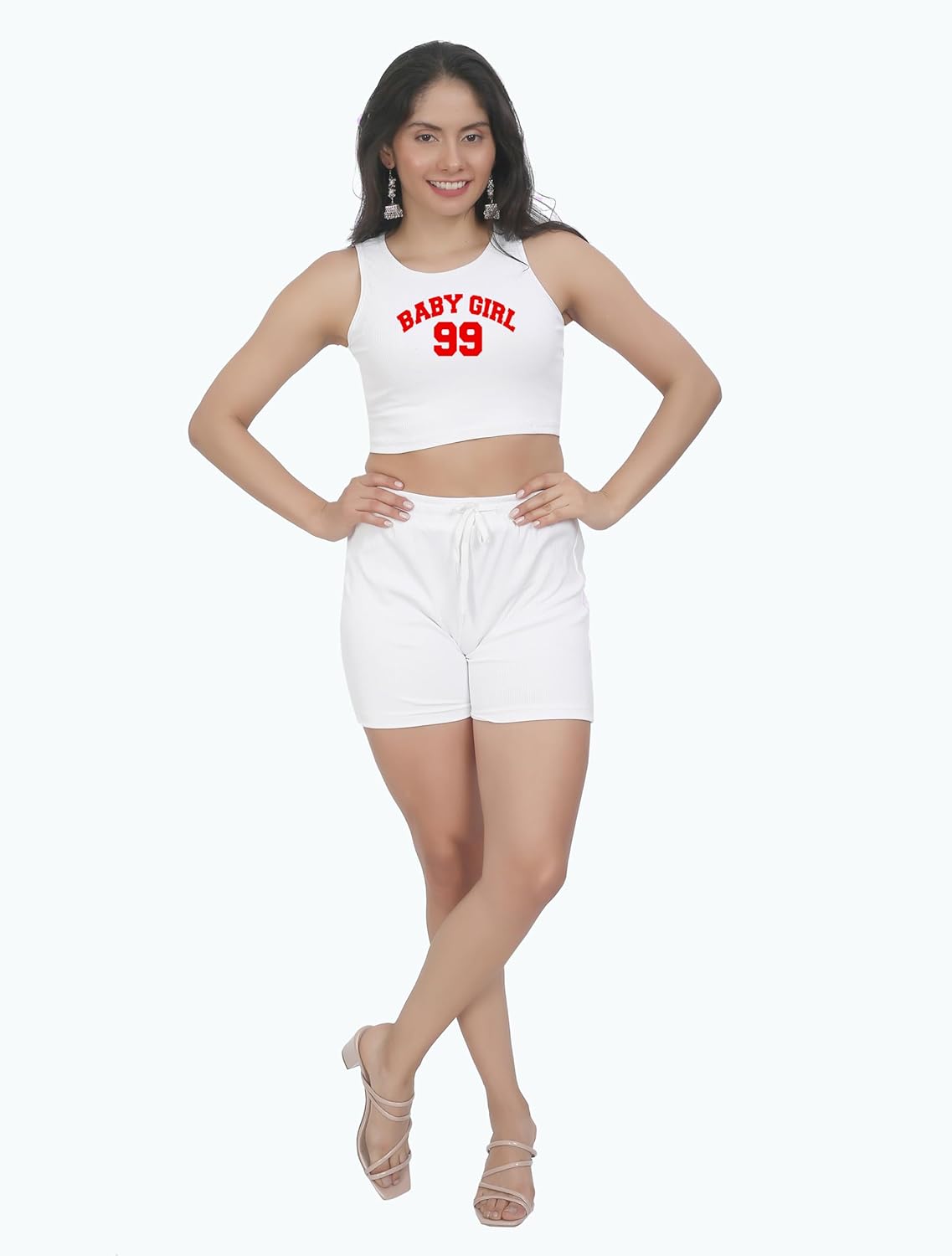 Ribbed Top for Women | Round neck, Half Sleeves Co-ord Set for Women | Stylish Dresses for Women |Night Suit Set| Beach Wear