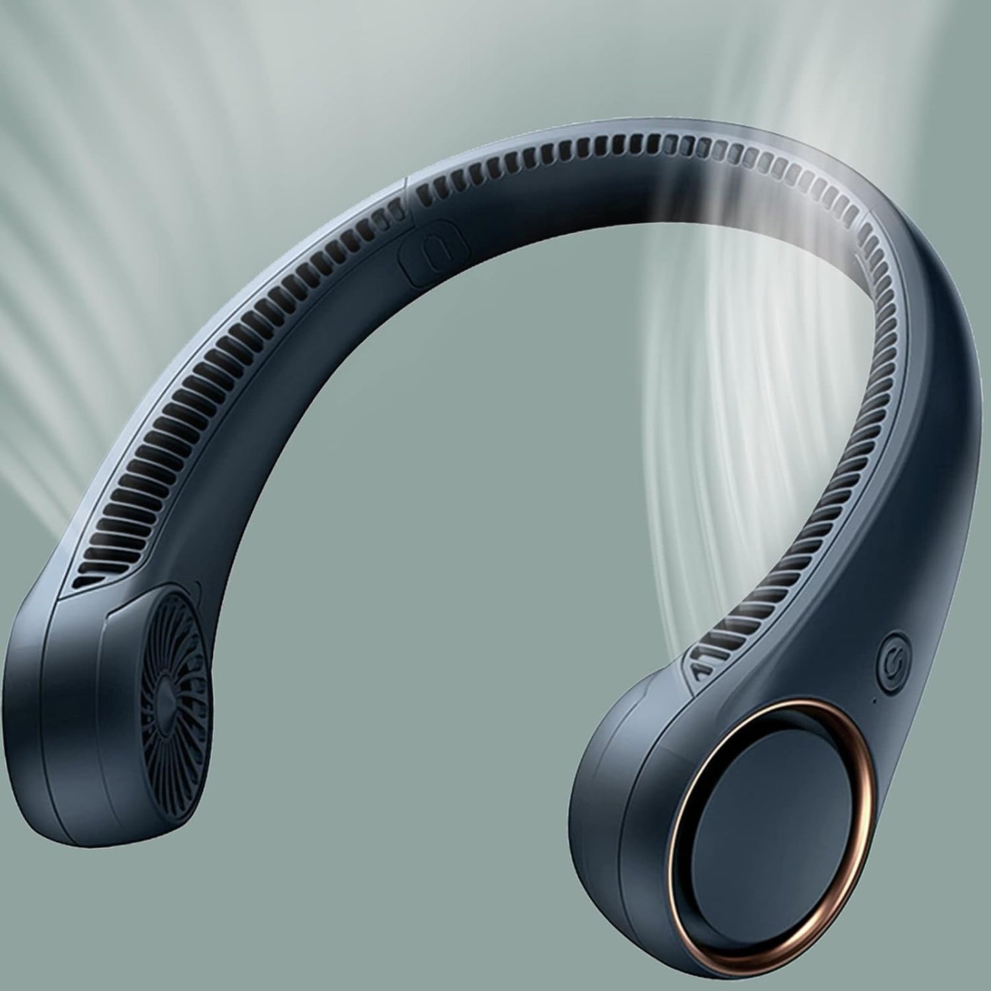 Portable Fan Neck Fans for Women Men Bladeless Personal Fan Rechargeable USB 4000mAh Battery Operated with 3 Speeds Hand-Free Neck Fan for Outdoor & Indoor Use Portable Rechargeable Small Fan White