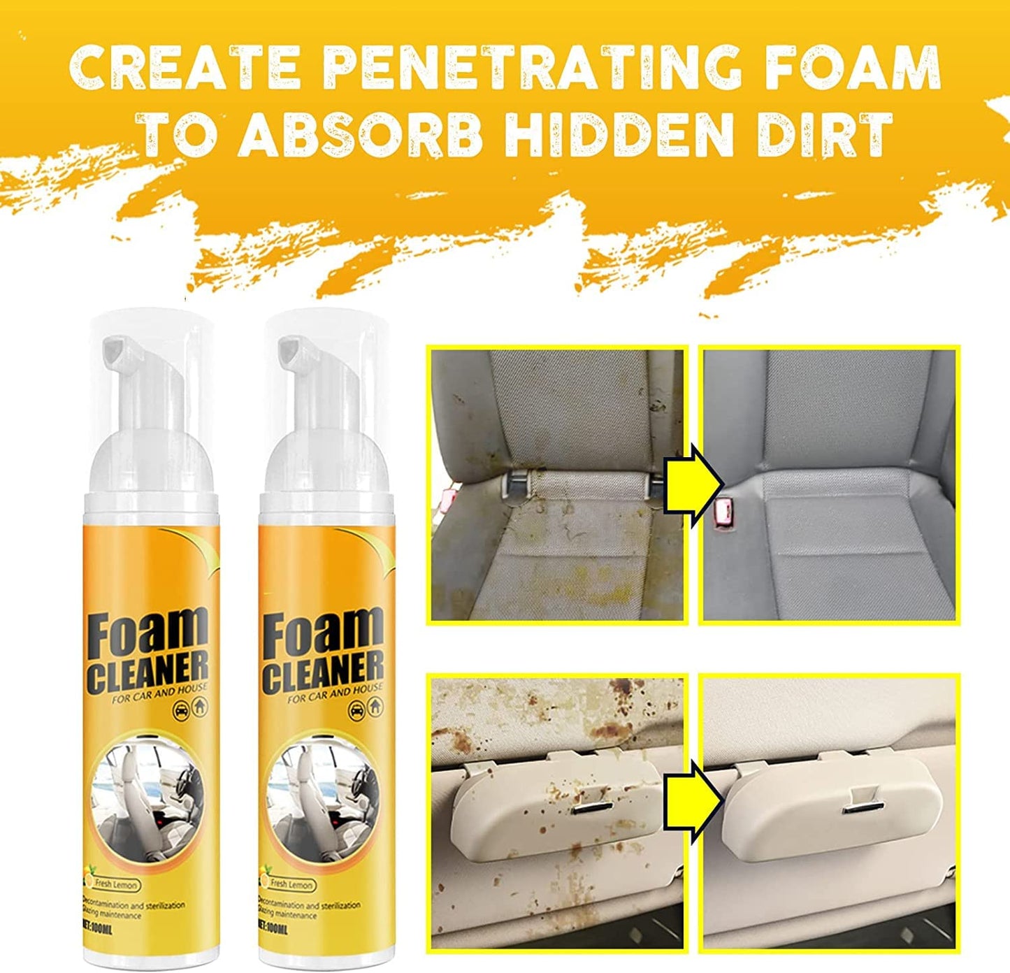 oam Cleaner Spray For Automoive Car Interior Home Appliance Tools | 1 Piece Foam Cleaner