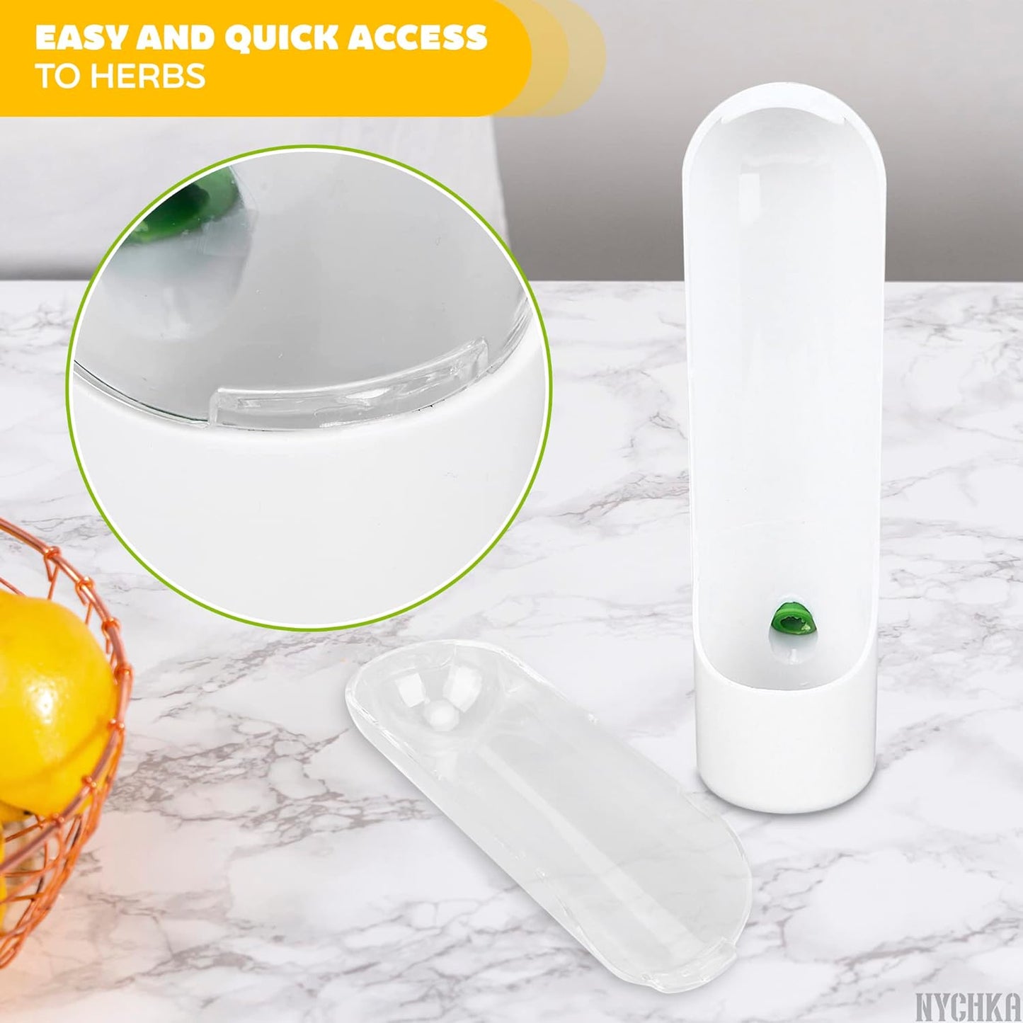 Herb Saver Best Keeper for Freshest Produce, Lasting Refrigerator Herb Keeper, Clear Herb Savor Pod, Herb Storage Container for Cilantro, Mint, Asparagus (3Pcs)