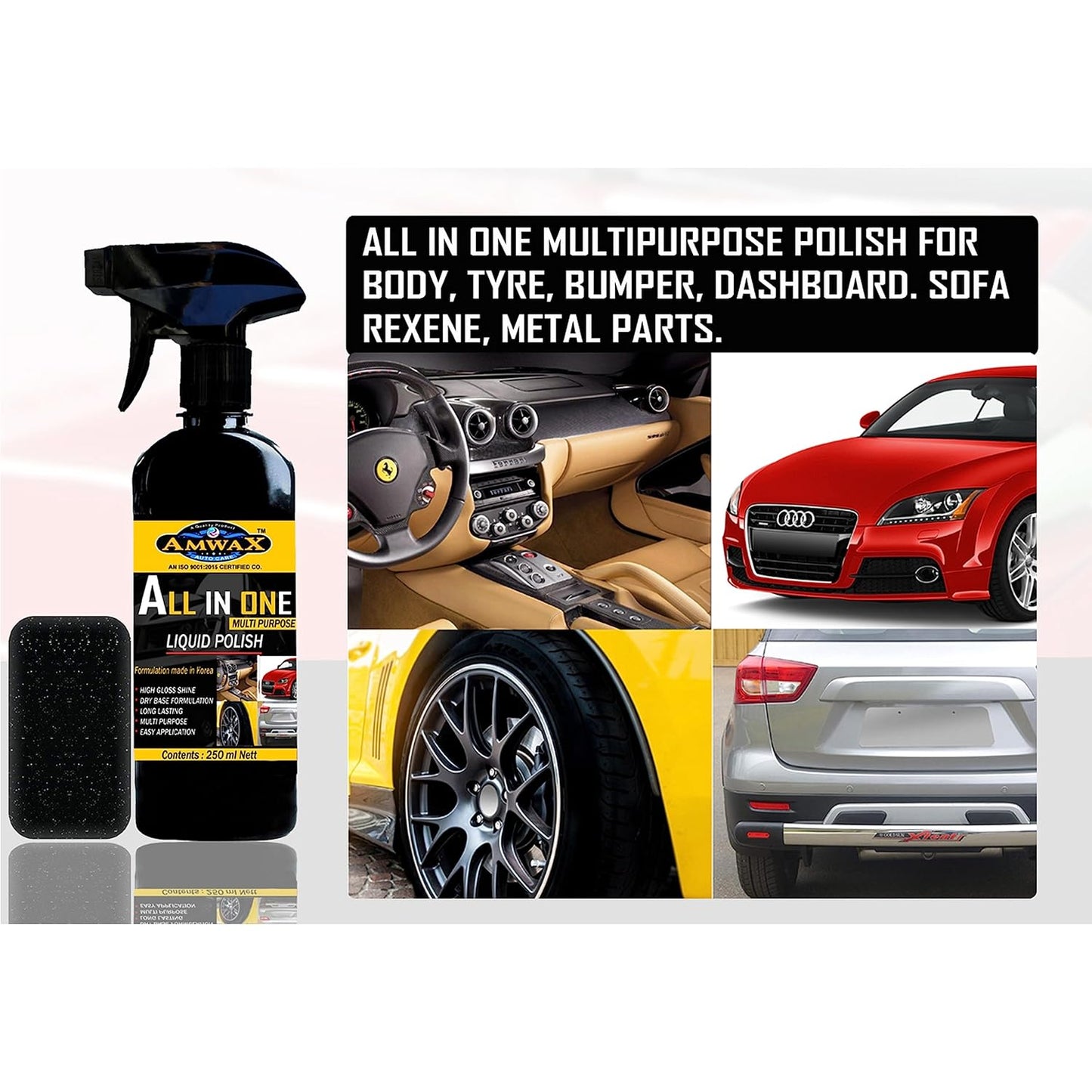 All In One Multipurpose Car and Bike Polish - Ultimate Shine and Protection (250ml)