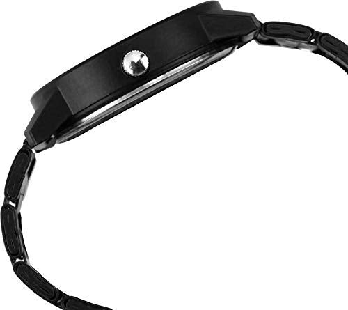 Vgiil - Stainless Steel Watch Series Analogue Men's Watch (Black Dial Mens Long Colored Strap) -W219
