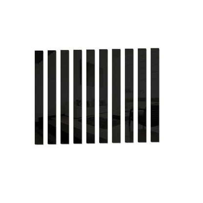 10pcs/Mirror Lines Acrylic 3D Wall Sticker Living Room Home Decoration Self-Adhesive Ceiling Waist Line Dining Room Wall Decoration