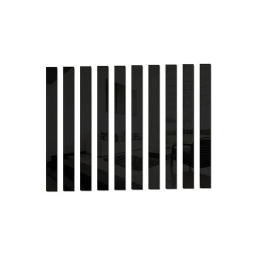 10pcs/Mirror Lines Acrylic 3D Wall Sticker Living Room Home Decoration Self-Adhesive Ceiling Waist Line Dining Room Wall Decoration