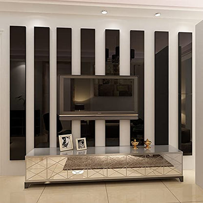 10pcs/Mirror Lines Acrylic 3D Wall Sticker Living Room Home Decoration Self-Adhesive Ceiling Waist Line Dining Room Wall Decoration