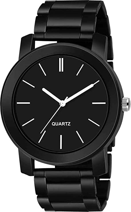 Vgiil - Stainless Steel Watch Series Analogue Men's Watch (Black Dial Mens Long Colored Strap) -W219