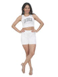 Ribbed Top for Women | Round neck, Half Sleeves Co-ord Set for Women | Stylish Dresses for Women |Night Suit Set| Beach Wear