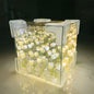 ROMJ Do It Yourself Aesthetic Tulip Cube Lamp – 20 LED Flowers for Desktop, Bedroom & Living Room Décor Best Birthday Gift