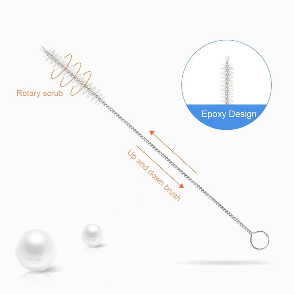 DALUCI 5-in-1 Baby Bottle Cleaning Brush Set | Feeding Bottle Cleaner Kit with Nipple Brush, Straw Brush & Sponge | Safe Nylon Bristle Bottle Brush for Bottles, Nipples & Accessories (5 Pcs)