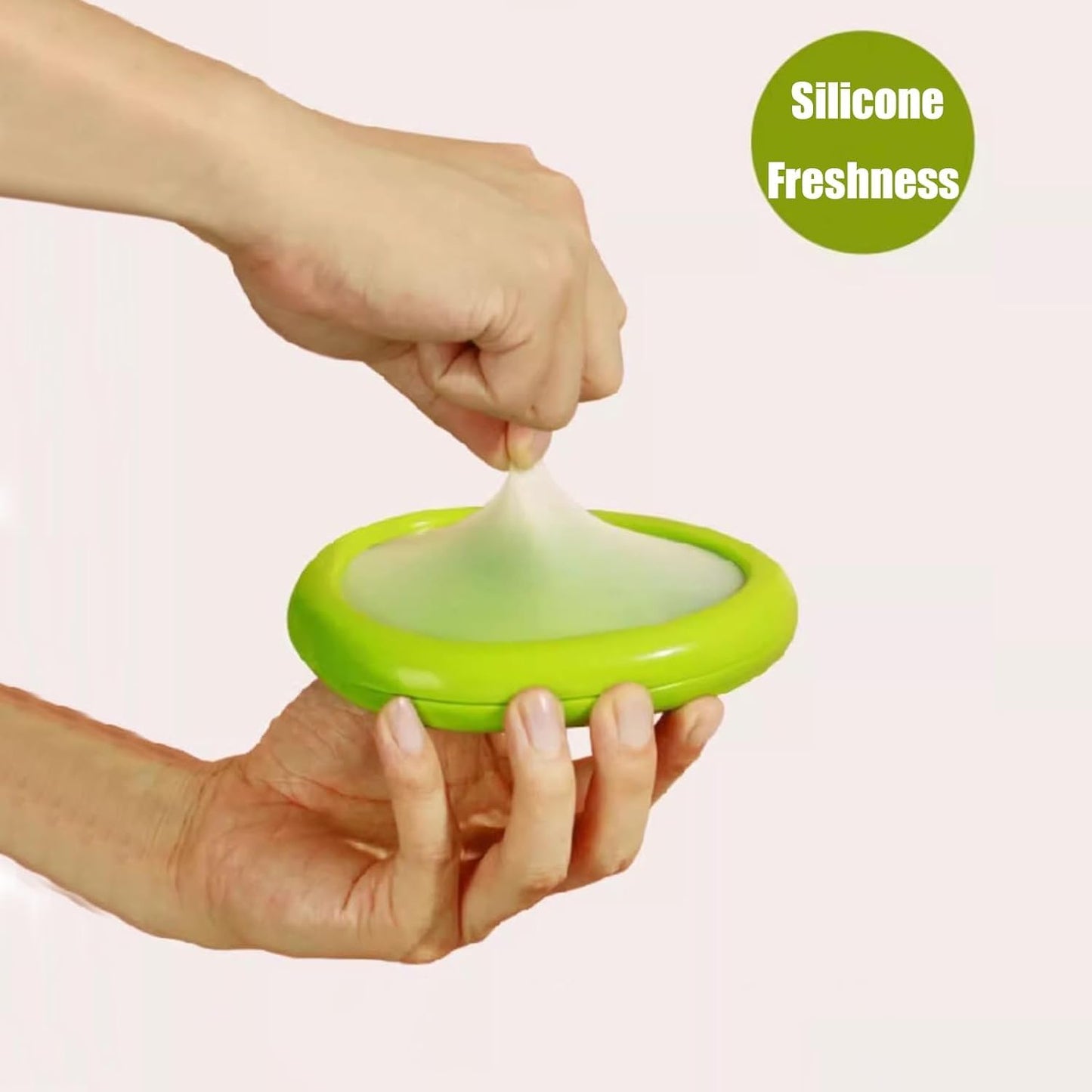 MeeTo Oval Shape Silicone Vegetable & Fruits Container, Saver, Keeper, Storage Box Set Reusable Refrigerator Storage Containers for Maintaining Freshness of Food (Pack of 1)