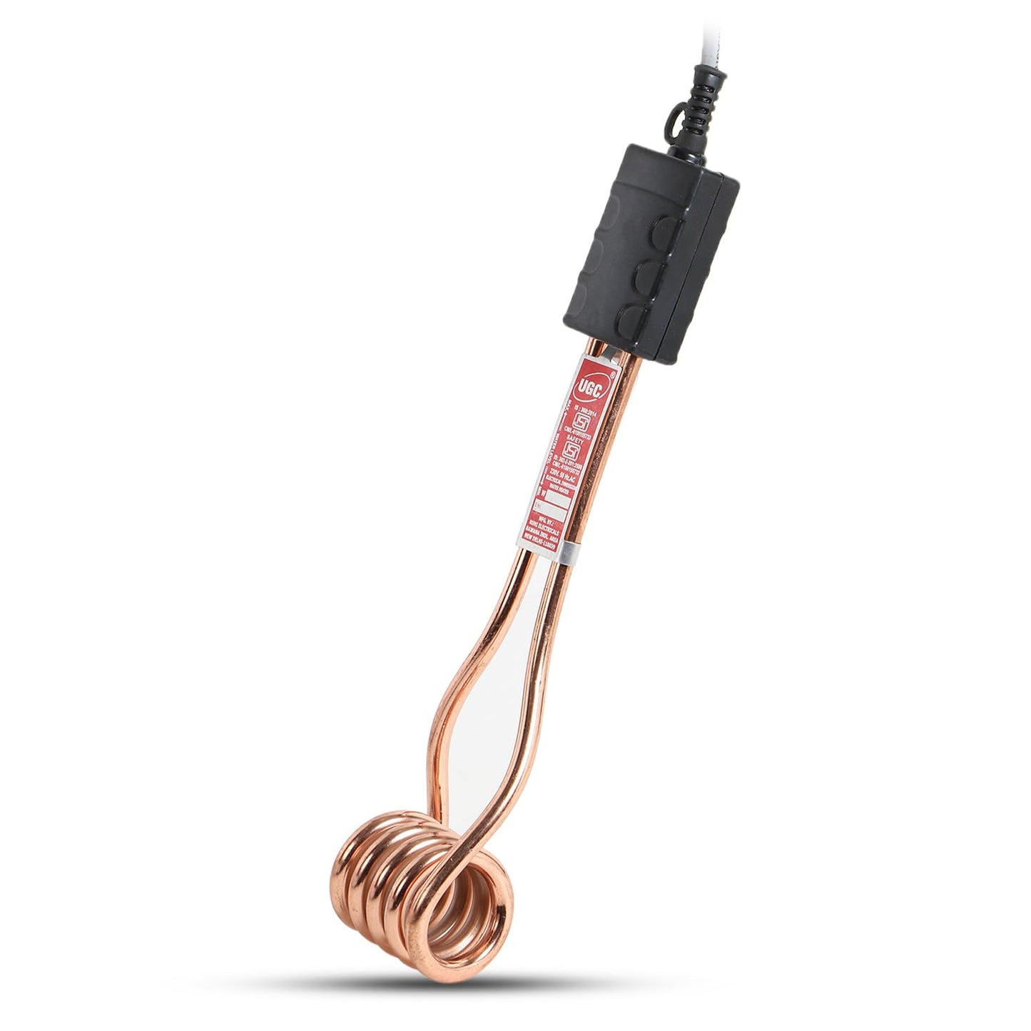 UGC Immersion Water Heater rod - 1500 Watt Shock Proof Electric 100% copper Easy to use 1 year Brand warranty