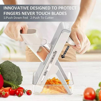 Manual Spring-Loaded Vegetable & Fruit Slicer