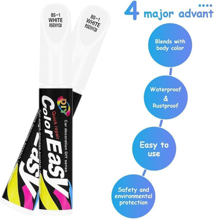 Car Scratch Remover Black, Car Paint Repair Pen Black, Car Paint Glossy,Scratch Repair Paint Pen (Sh-white)