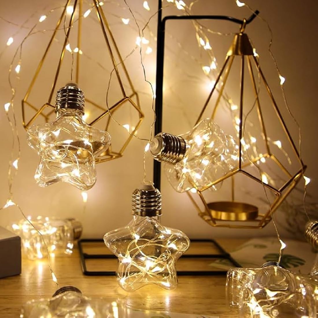 ROMJ Do It Yourself Aesthetic Tulip Cube Lamp – 20 LED Flowers for Desktop, Bedroom & Living Room Décor Best Birthday Gift