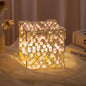 ROMJ Do It Yourself Aesthetic Tulip Cube Lamp – 20 LED Flowers for Desktop, Bedroom & Living Room Décor Best Birthday Gift