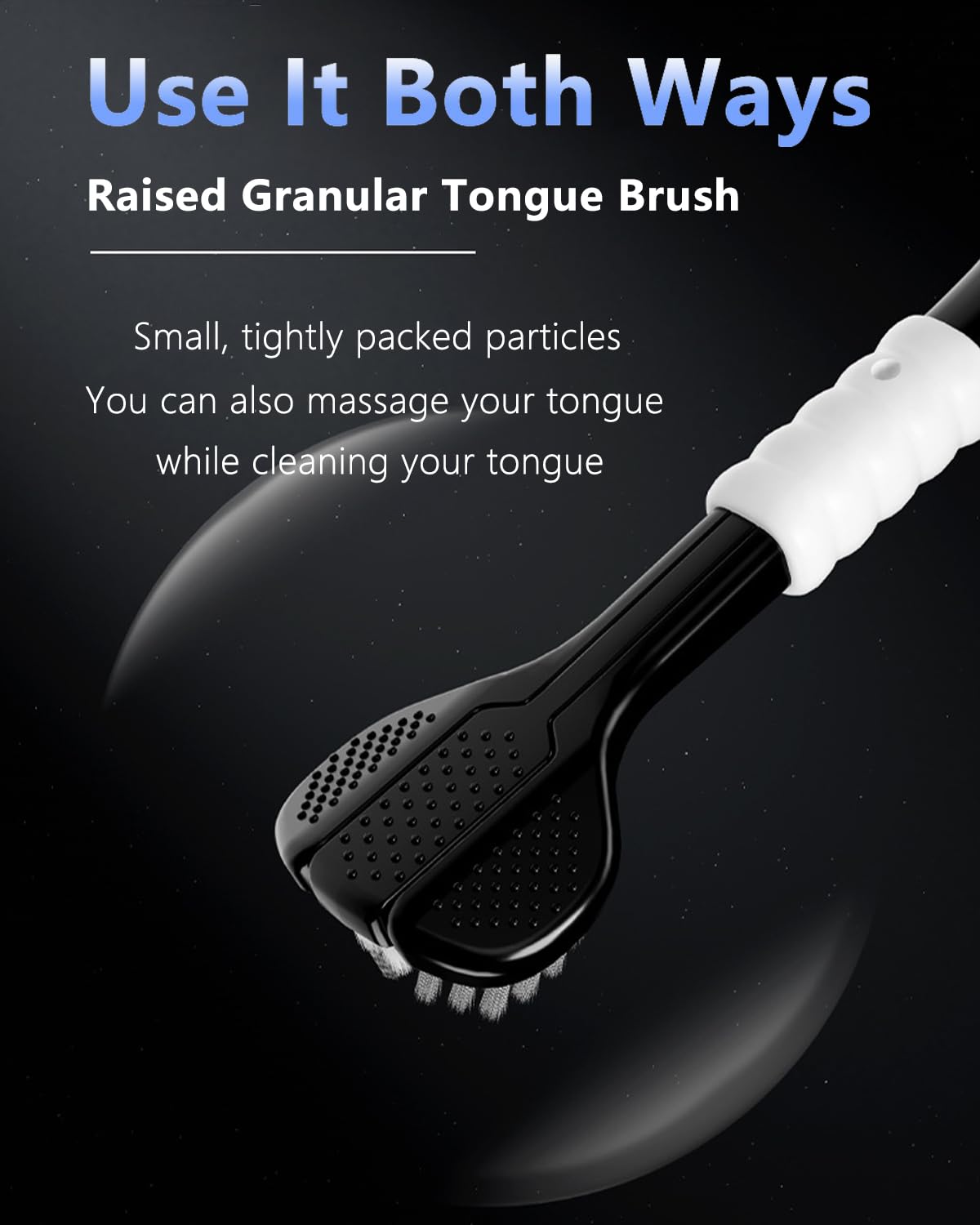 Plexaris 3-Sided Toothbrush for Adults (2-Pack, Soft Bristles with Tongue Cleaner)