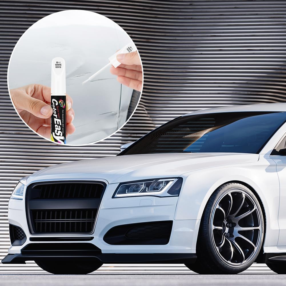 Car Scratch Remover Black, Car Paint Repair Pen Black, Car Paint Glossy,Scratch Repair Paint Pen (Sh-white)