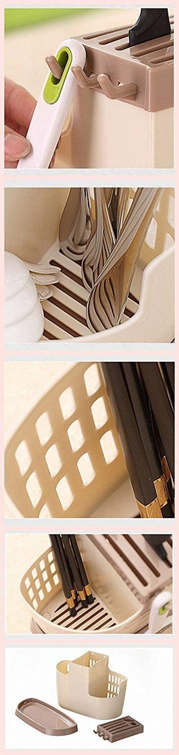 Multi-Function Kitchen Cutlery Organizer & Draining Basket