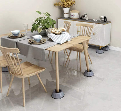 Anti Vibration Rubber Pad with Suction Cup Feet for Support Heavy Appliances Like Washing Machine Fridge Generator Washer Dryer with Noise Cancelation Features Grey 4 Pcs