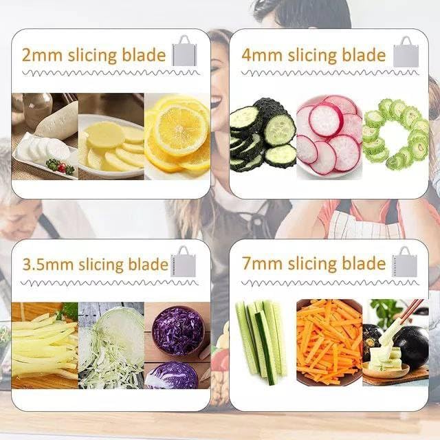 Manual Spring-Loaded Vegetable & Fruit Slicer