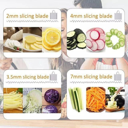 Manual Spring-Loaded Vegetable & Fruit Slicer