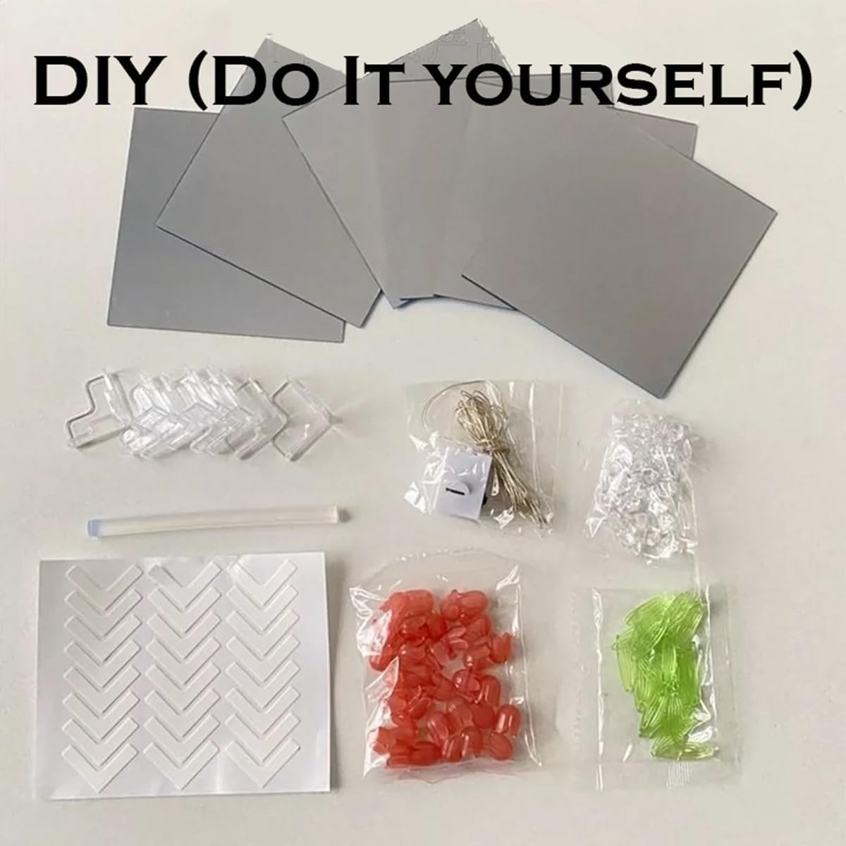 ROMJ Do It Yourself Aesthetic Tulip Cube Lamp – 20 LED Flowers for Desktop, Bedroom & Living Room Décor Best Birthday Gift