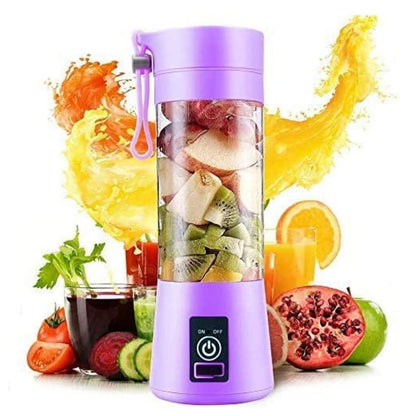 Portable Juice Blender, Juice Maker, Fruit Juicer Machine Electric, USB Rechargeable Personal Size Mini Juicer Grinder, Shakes and Smoothies (Regular)