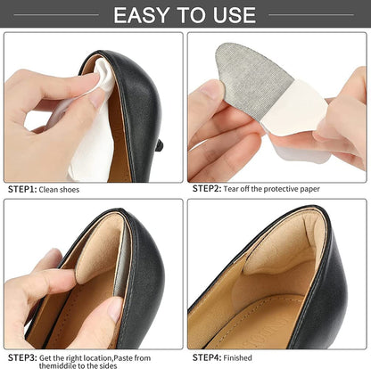 VENTWILLA Shoe Bite Protector for Women, Heel Grips Liner Cushions Inserts for Loose Shoes, Shoe Fillers for Women, Shoe Insoles for Men Fit and Comfort (1)