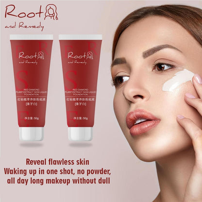 Red Diamond Plant Extract Skin Liquid Foundation 100g Pack of 2