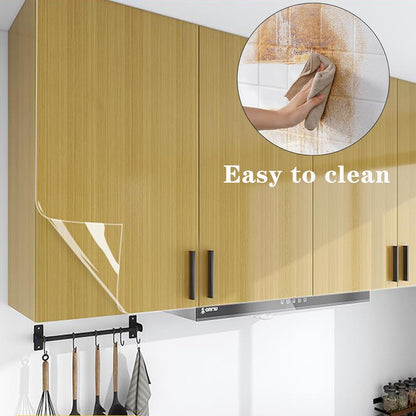 SUNBIRD Kitchen Anti-Oil & High-Temperature Resistance Transparent Tile Sticker, Kitchen Backsplash Clear Wall Protector, Proof Self Adhesive 140 Micron Thickness(12" x 36" Inch)