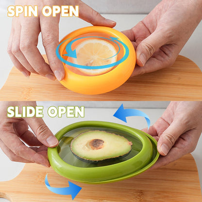 MeeTo Oval Shape Silicone Vegetable & Fruits Container, Saver, Keeper, Storage Box Set Reusable Refrigerator Storage Containers for Maintaining Freshness of Food (Pack of 1)