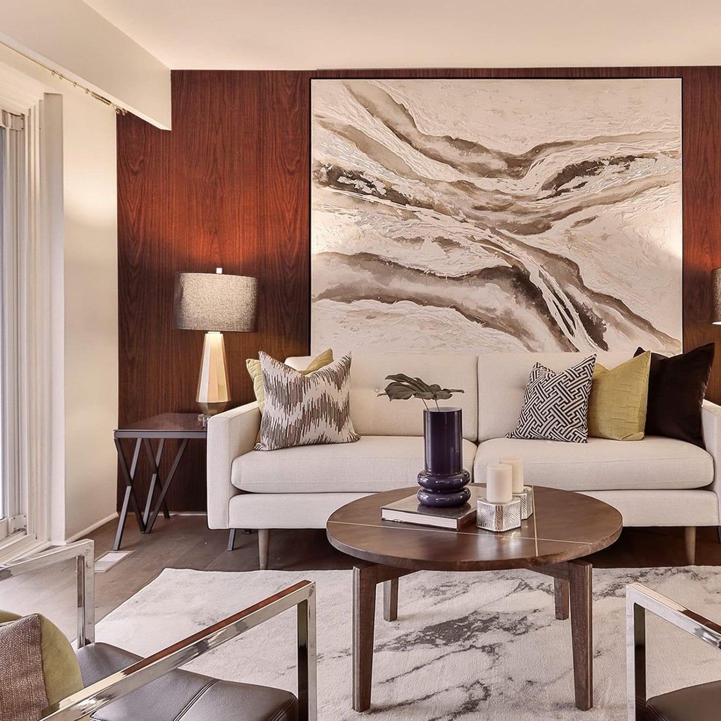 Self-Adhesive Brown Wood Vinyl Wallpaper for Furniture, Doors & Wardrobes - Waterproof, Dustproof, Oilproof PVC Stickers (Brown Wood Wallpaper)