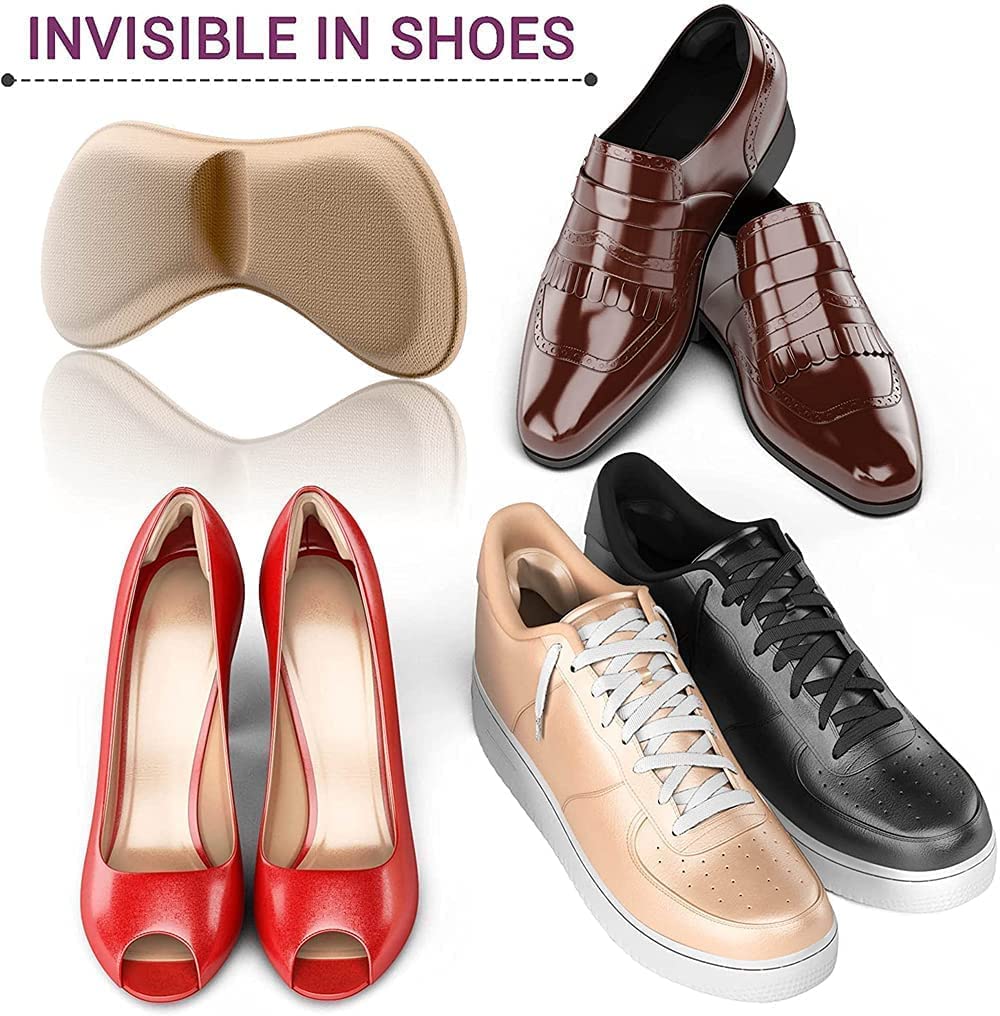 VENTWILLA Shoe Bite Protector for Women, Heel Grips Liner Cushions Inserts for Loose Shoes, Shoe Fillers for Women, Shoe Insoles for Men Fit and Comfort (1)