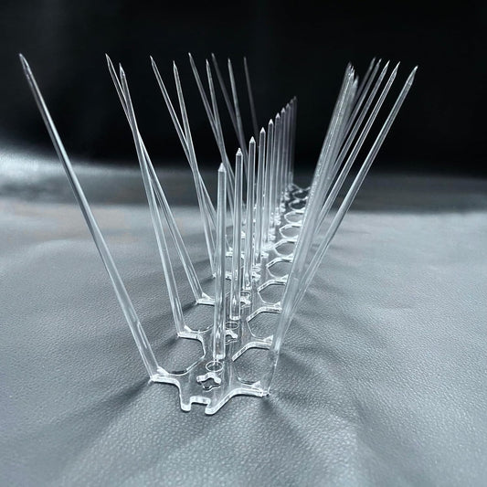 SpikeZone - Bird Spikes - Pigeon Control Spikes (Bird Spikes 5 Pcs, Transparent)