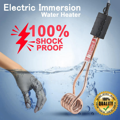 UGC Immersion Water Heater rod - 1500 Watt Shock Proof Electric 100% copper Easy to use 1 year Brand warranty