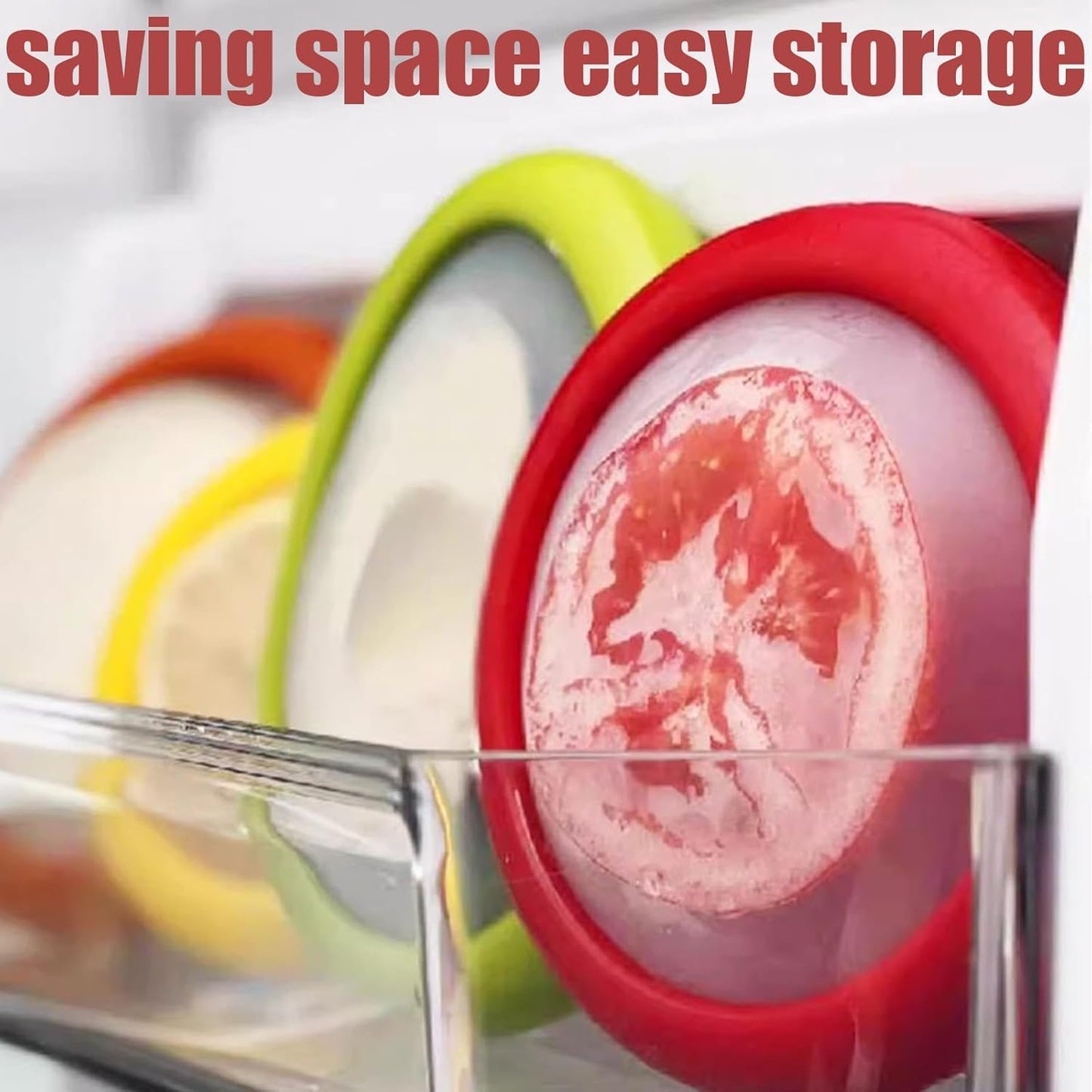 MeeTo Oval Shape Silicone Vegetable & Fruits Container, Saver, Keeper, Storage Box Set Reusable Refrigerator Storage Containers for Maintaining Freshness of Food (Pack of 1)