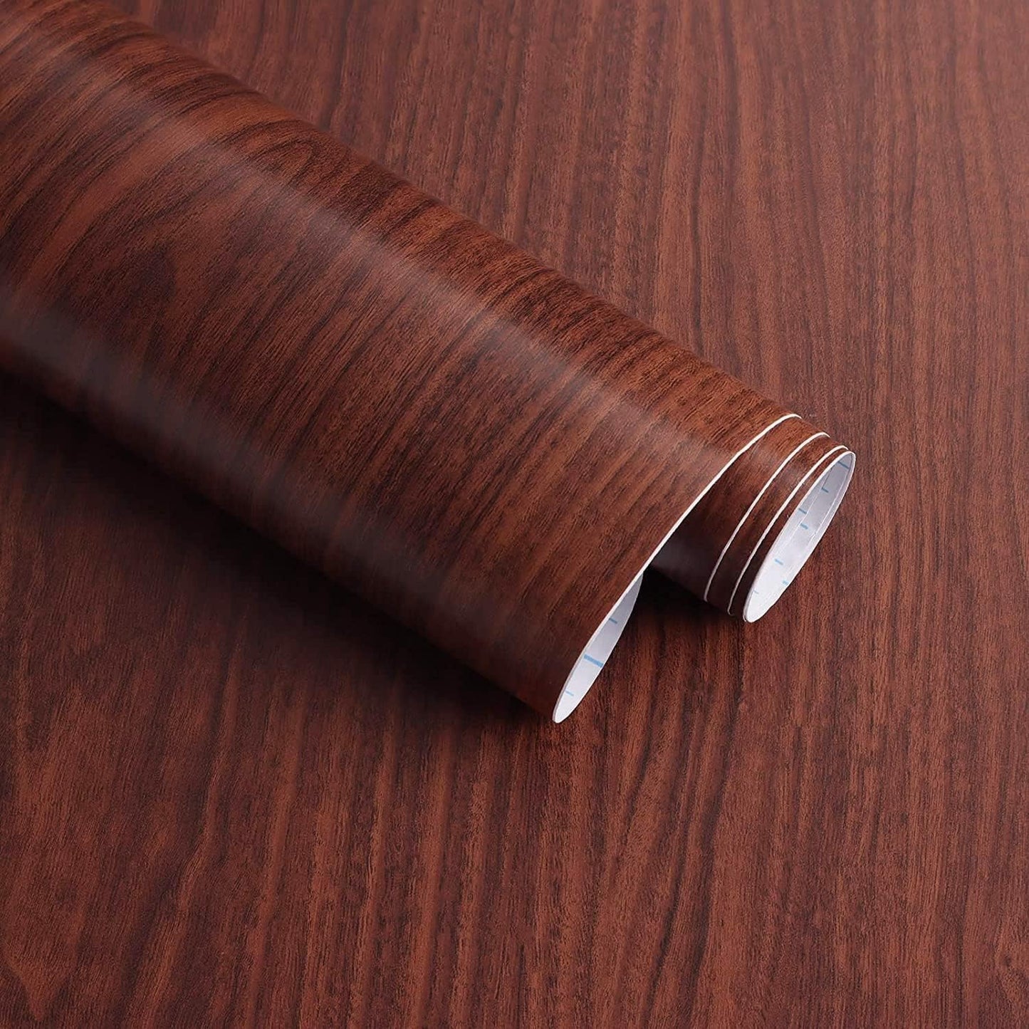 Self-Adhesive Brown Wood Vinyl Wallpaper for Furniture, Doors & Wardrobes - Waterproof, Dustproof, Oilproof PVC Stickers (Brown Wood Wallpaper)