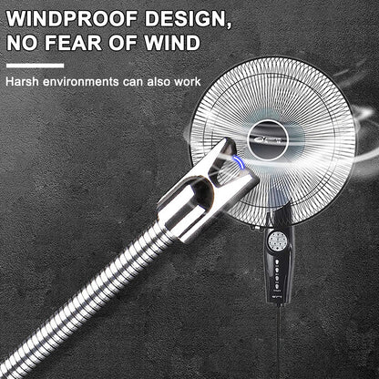 Light Arc, Electric Lighter, USB Rechargeable Electric LED Display Stick Lighter with Long Flexible Neck Suitable for Kitchen, Lights, Gas Stoves, Barbecue (Red)