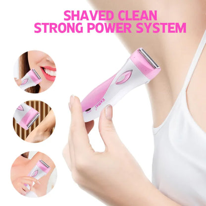 GlamTru™ 5-in-1 Wet & Dry Rechargeable Epilator for Women | Cordless Hair Removal Shaver & Precision Trimmer